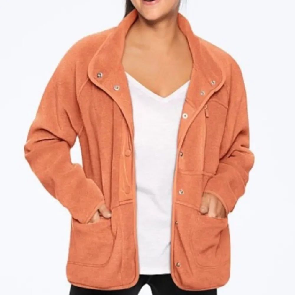 Victoria’s Secret PINK Polar Fleece Jacket Full Zip Chestnut Spice Women’s Large